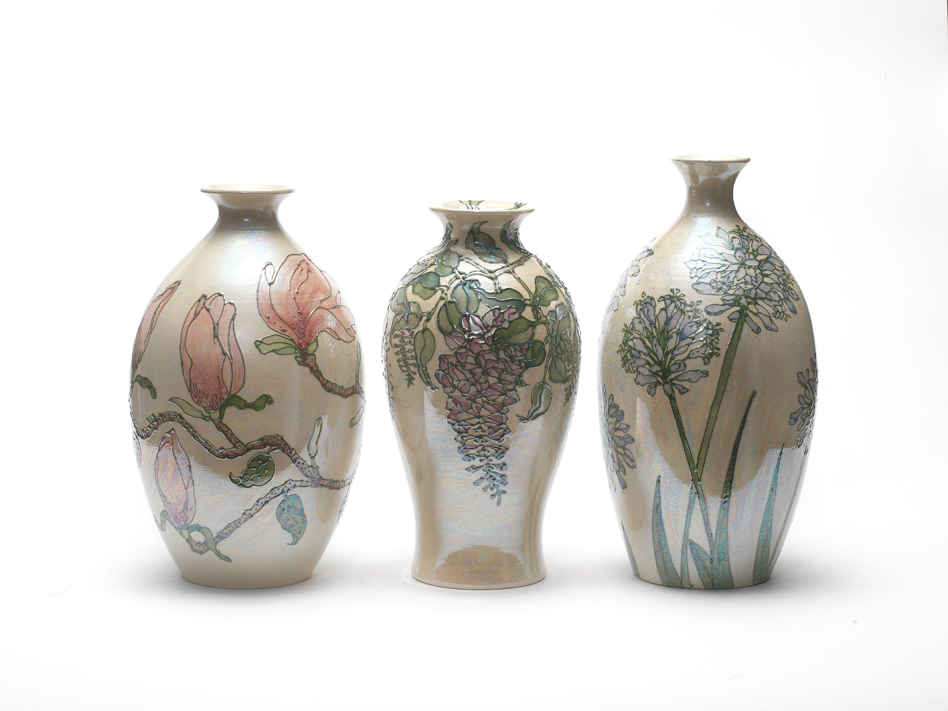 Bonhams : Lise B Moorcroft 'Agapanthus' A Lustre Vase, 2010