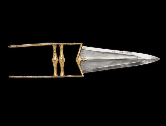 Bonhams : A koftgari steel Push Dagger (khatar) India, 18th Century(2)
