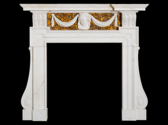 Bonhams : A George III Irish carved statuary and sienna marble ...