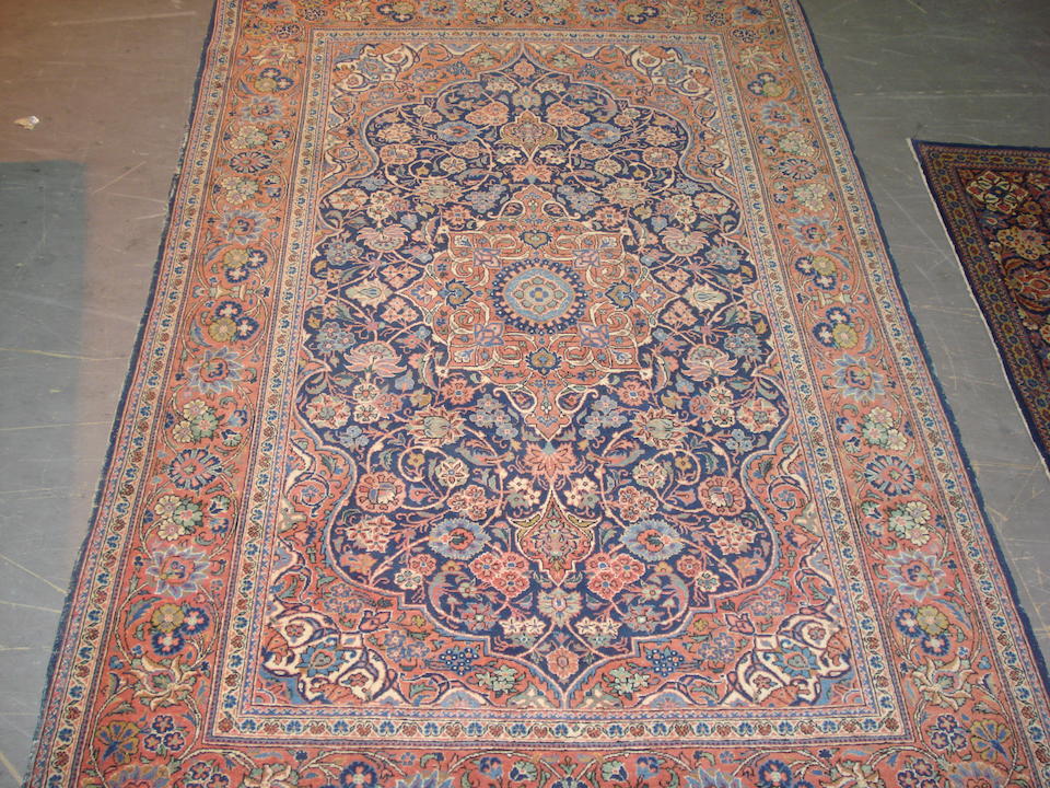 Bonhams A Kashan rug Central Persia, 209cm x 130cm