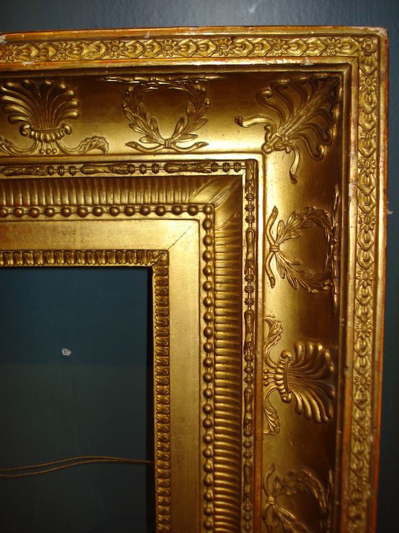 Bonhams : A French 19th Century gilded composition Empire frame