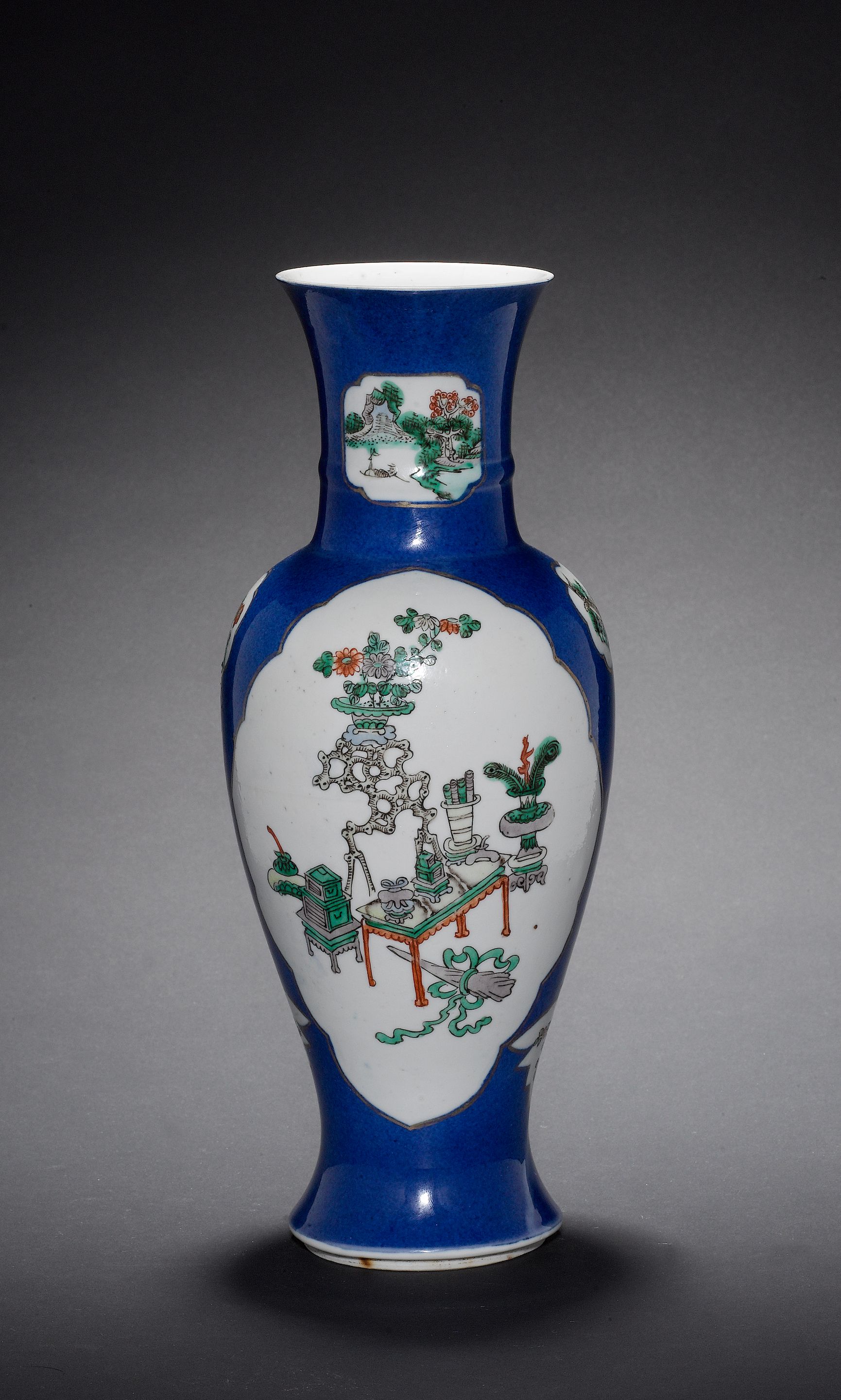 Two baluster vases