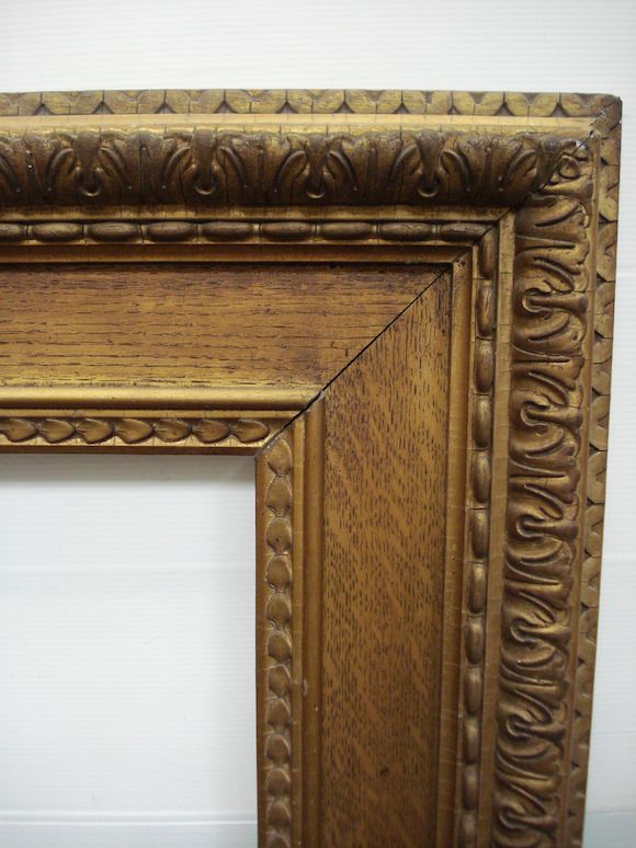 Bonhams : An English 19th Century gilded oak and composition Watts frame