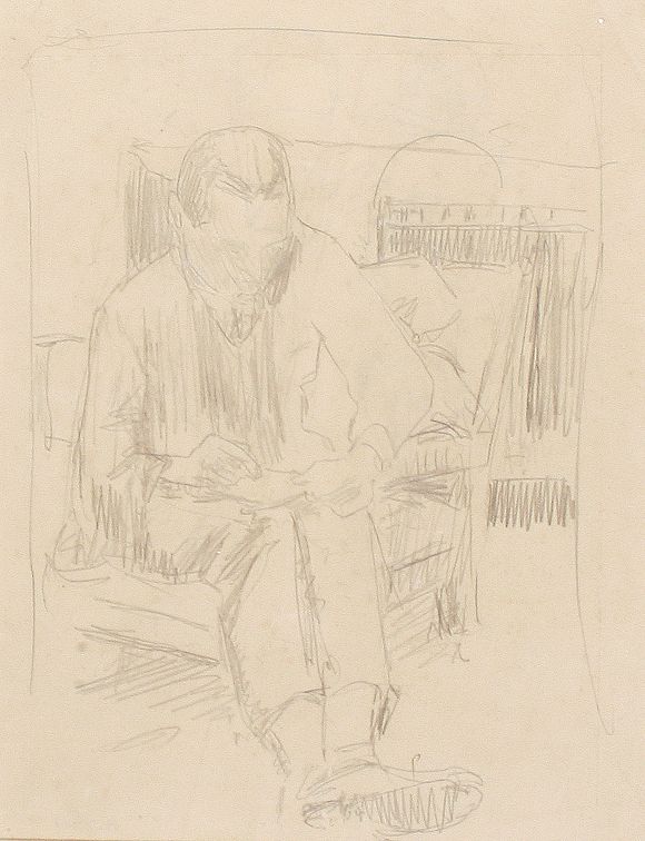 Bonhams Malcolm Drummond (British, 18801945) Self Portrait, circa 1922