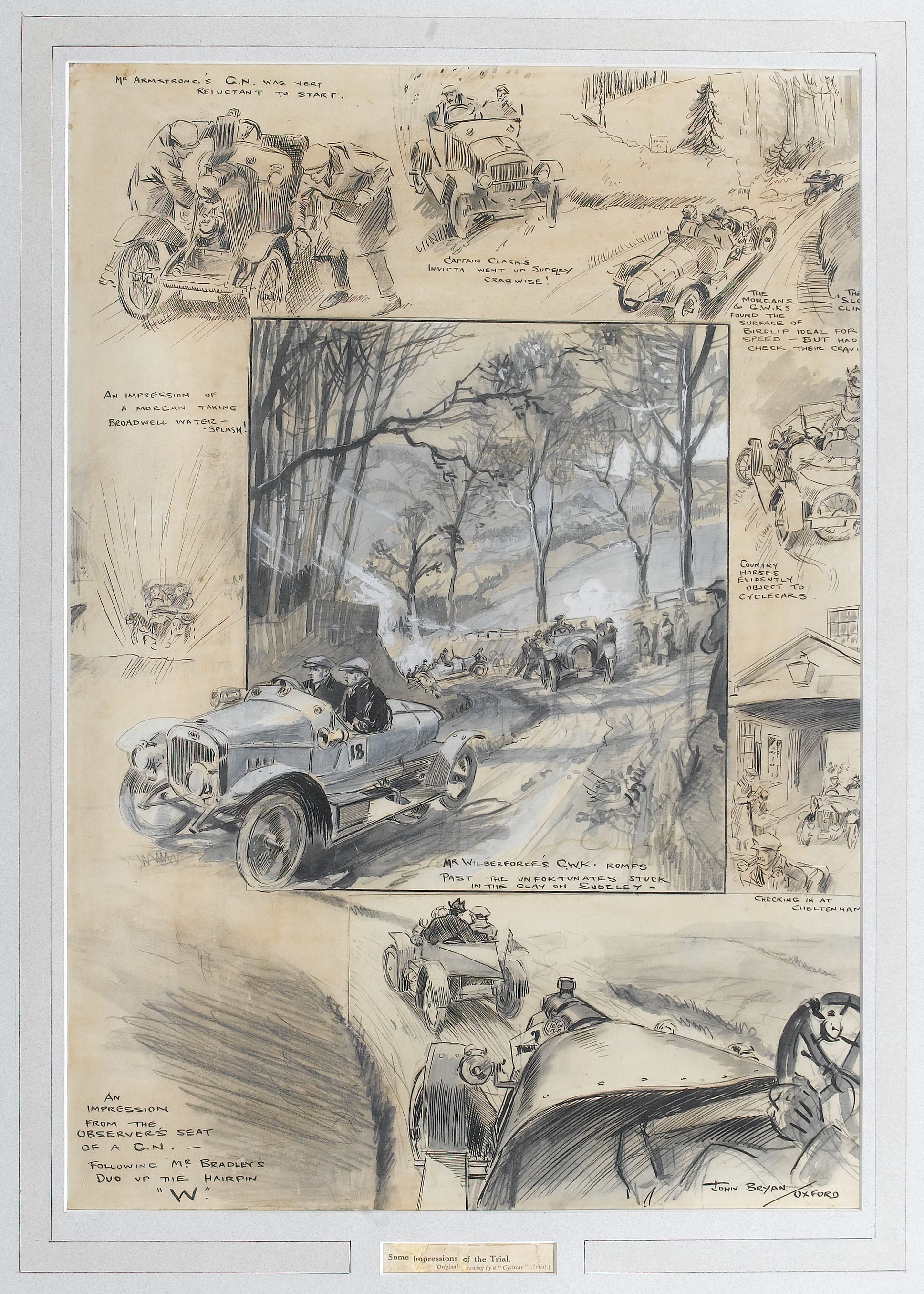 Bonhams Cars : Bryan de Grineau (British, 1882-1957), 'Some Impressions