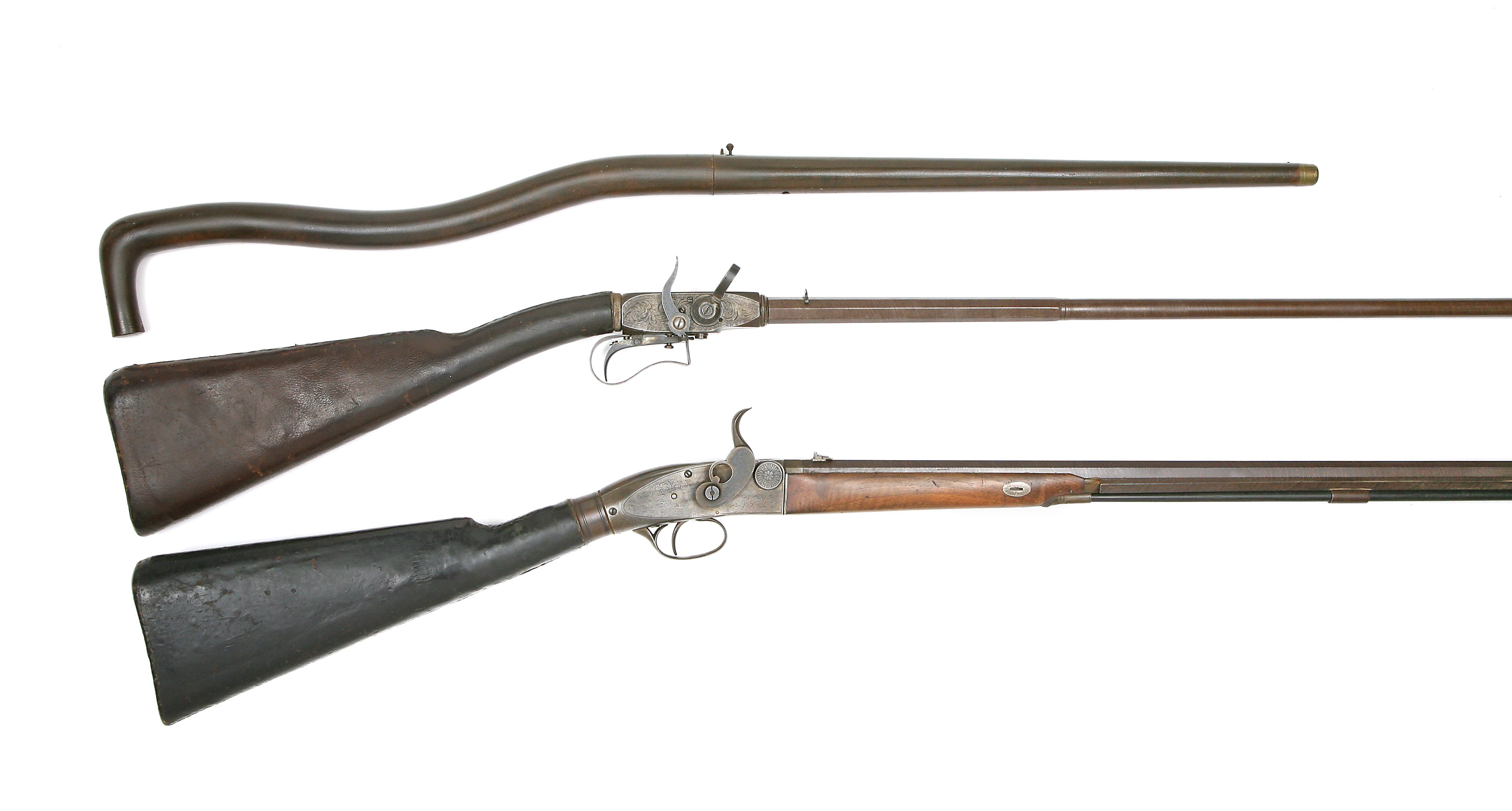 A 180Bore BreechLoading WalkingStick Air Rifle Mid19th Century