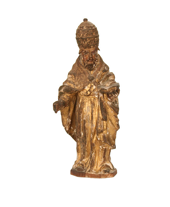 Bonhams : A late 16th / early 17th century carved wood and gilded ...