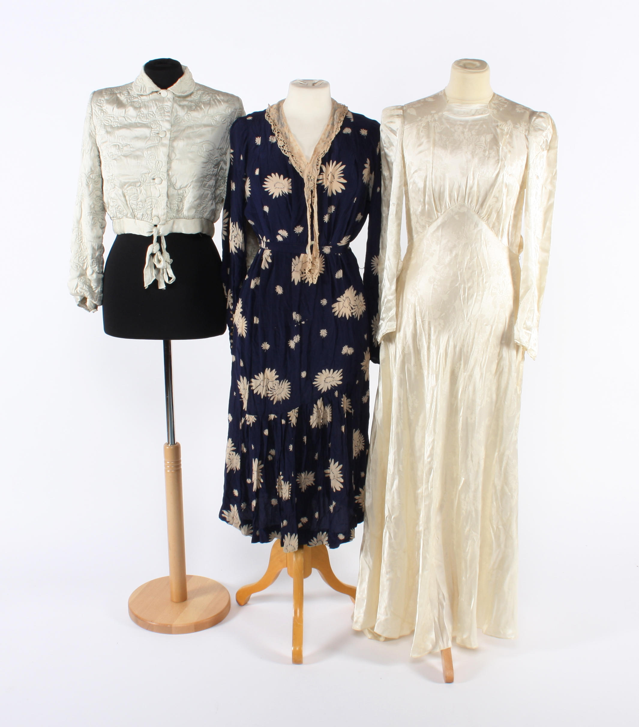 A group of 1930s clothing and other items
