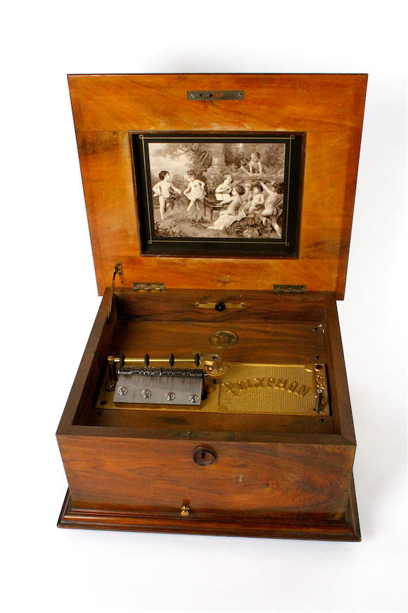 Bonhams : A Polyphon 11inch disc musical box, model 42N, circa 1900,