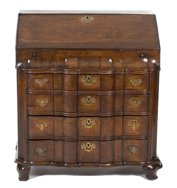 Bonhams An 18th Century oak bureau, Dutch