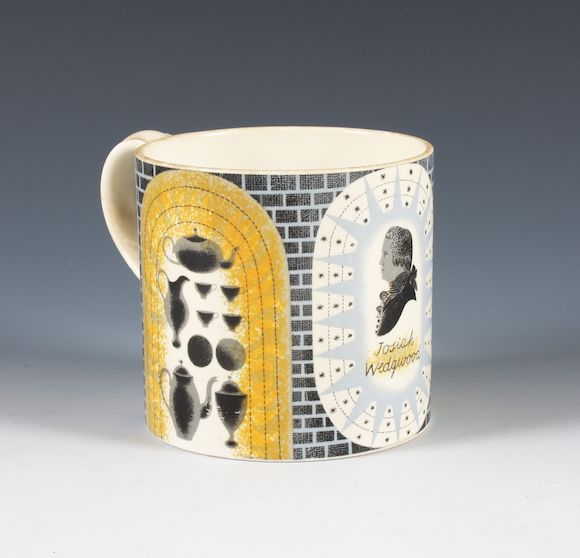 Bonhams : A Wedgwood mug designed by Eric Ravilious commemorating the ...