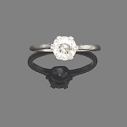 A diamond single-stone ring