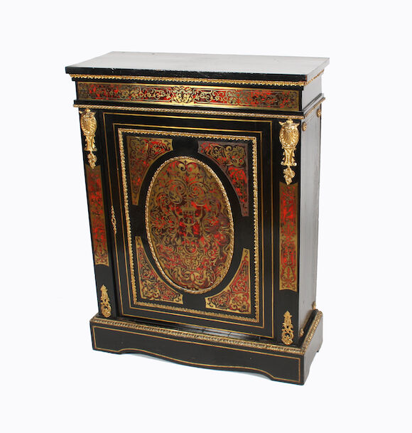 Bonhams : A late 19th century French Boulle, ebonised and gilt brass ...