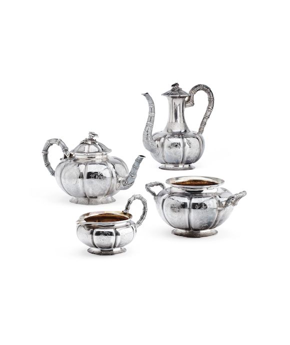 Bonhams A 19th century French silver tea service By Morel & Cie, Paris
