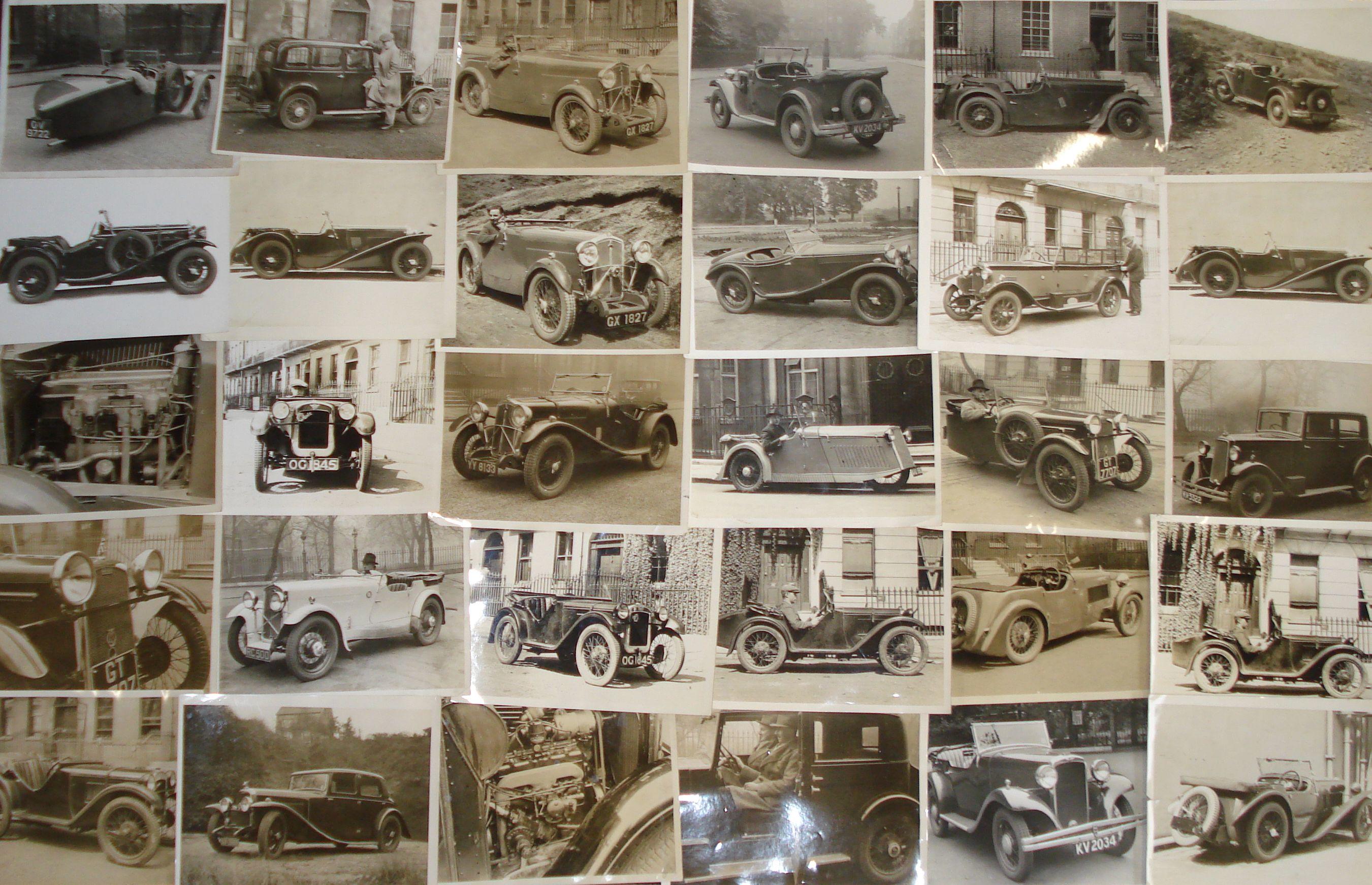 Bonhams Cars : A quantity of photographs depicting pre-War cars,