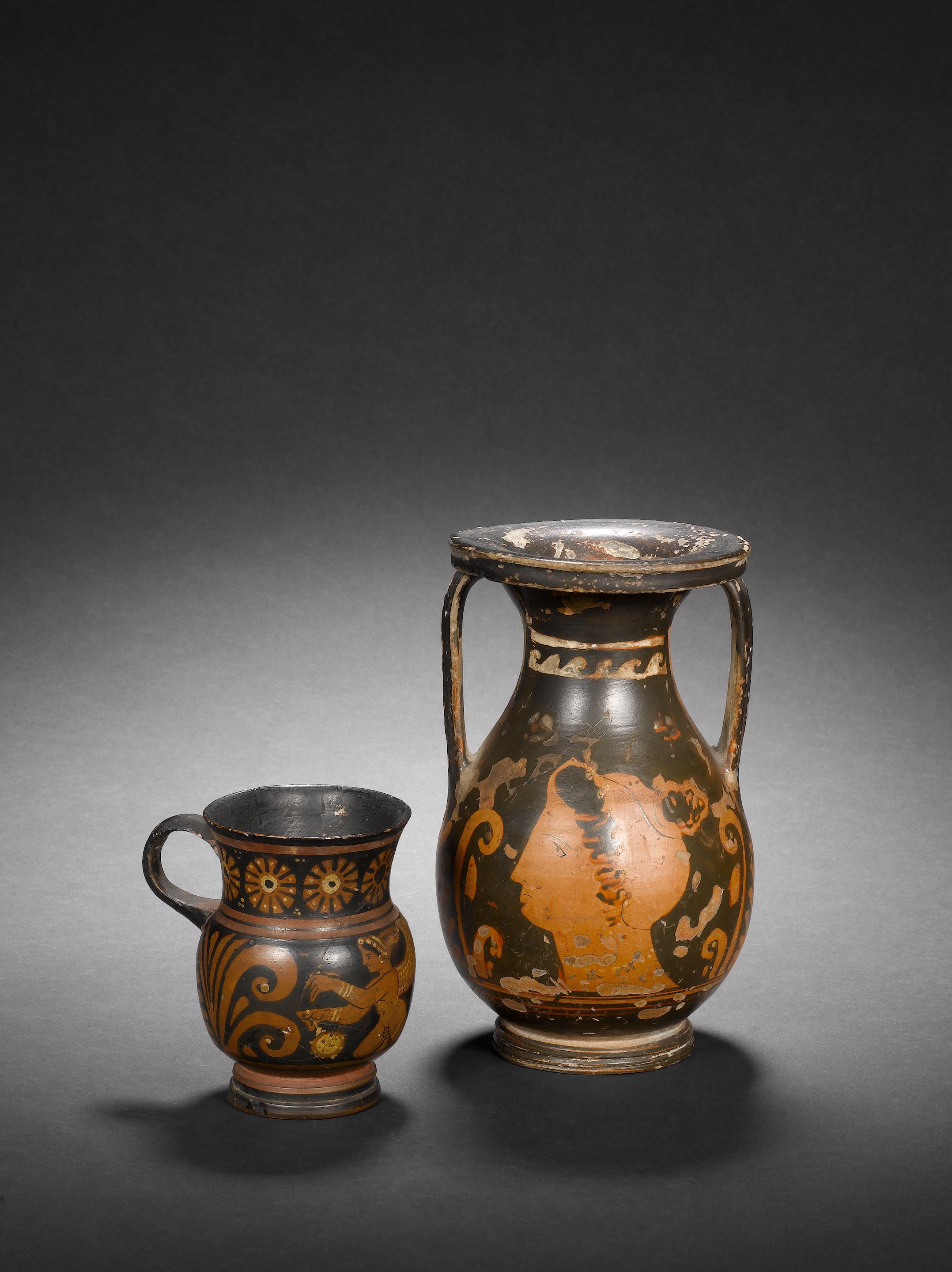 Two Greek pottery vessels South Italy auctions & price archive