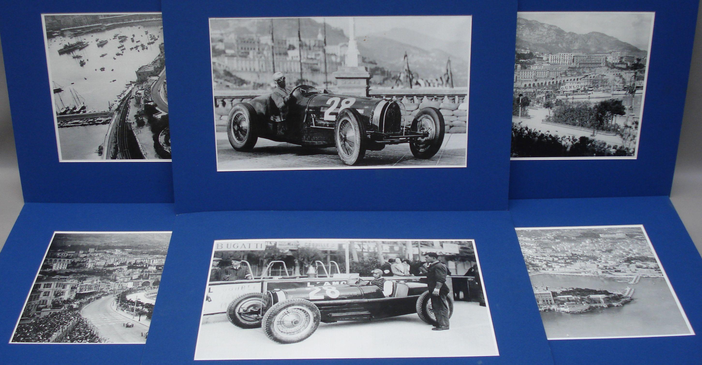 Bonhams Cars : A set of six photoprints of Bugattis in action at the ...