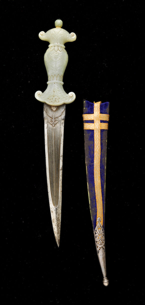Bonhams : A Mughal jade-hilted Dagger India, 17th Century(2)