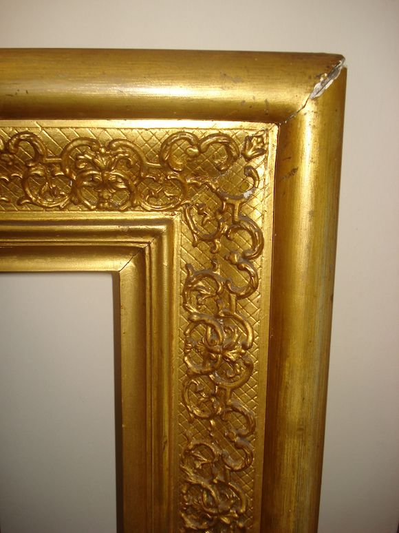 Bonhams : A Continental 19th Century gilded composition frame