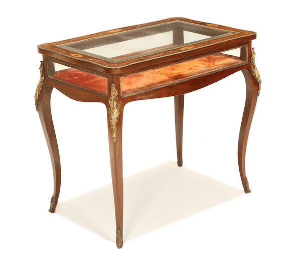 Bonhams : A French late 19th century rosewood, marquetry and gilt metal ...