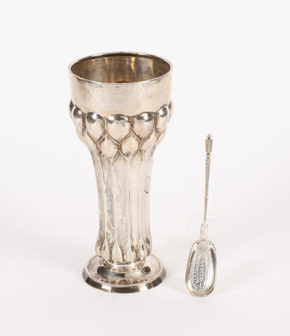 Bonhams : A German silver vase By Hugo Böhm, (2)