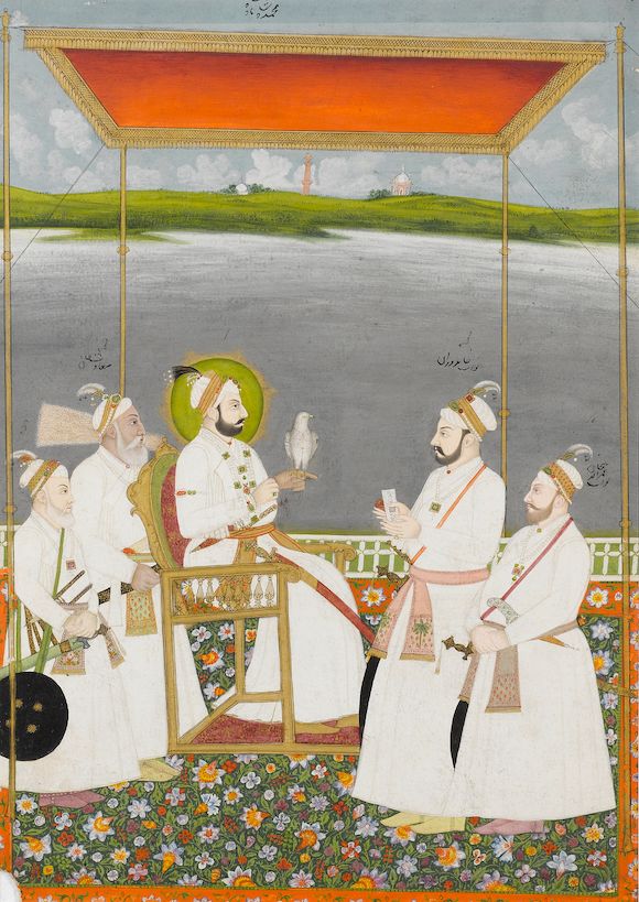 bonhams-the-mughal-emperor-muhammad-shah-reg-1719-1748-receiving