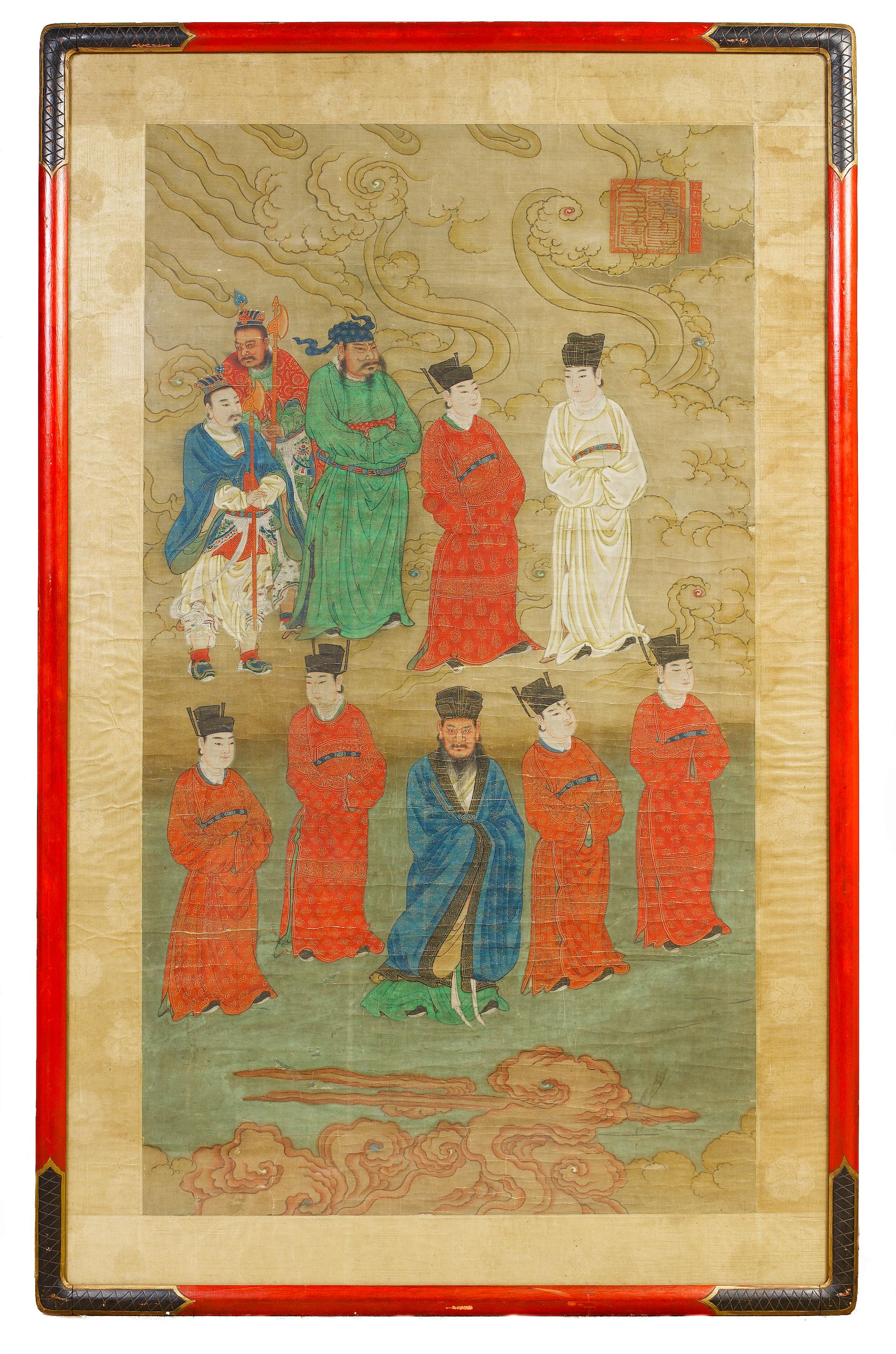 Bonhams : A set of five important 'Water and Land Ritual' paintings ...