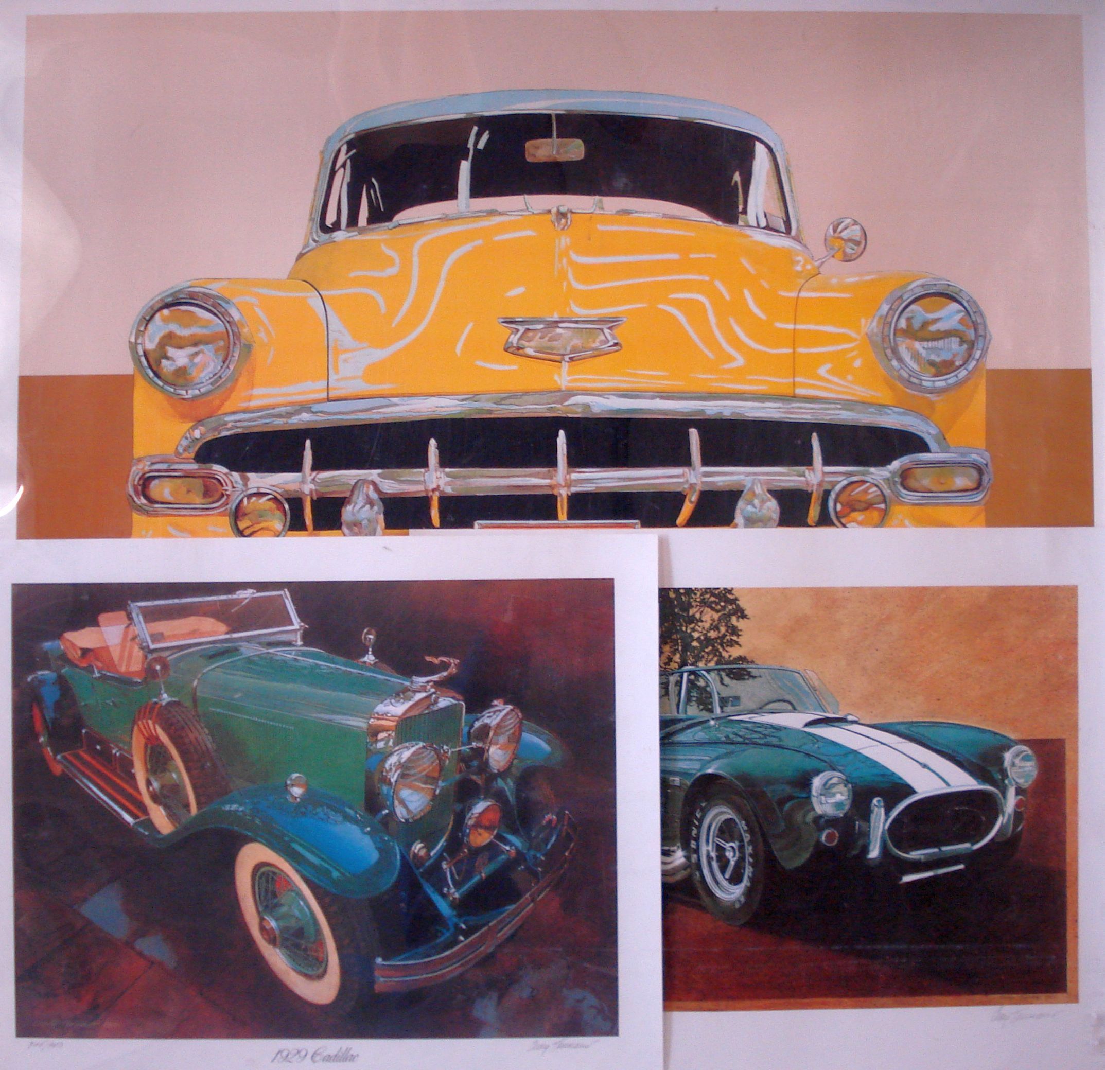 Bonhams Cars : Five car prints,