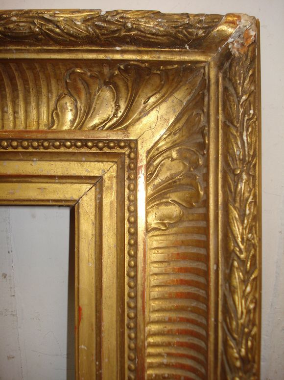 Bonhams : A French 19th Century gilded composition Empire frame