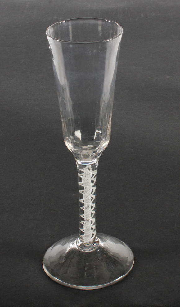 Bonhams An Opaque Twist Ale Glass Circa 1760 5714