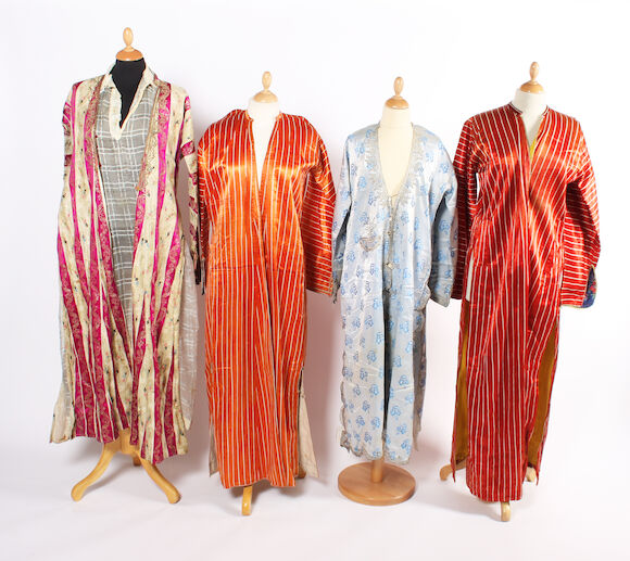 Bonhams : Four Turkish full-length silk robes
