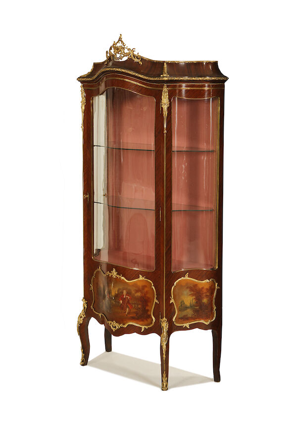 Bonhams : A French late 19th century gilt metal mounted kingwood and ...