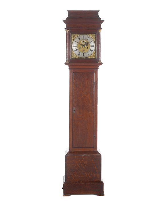 Bonhams A rare late 17th century longcase clock movement, now contained in an 18th century oak
