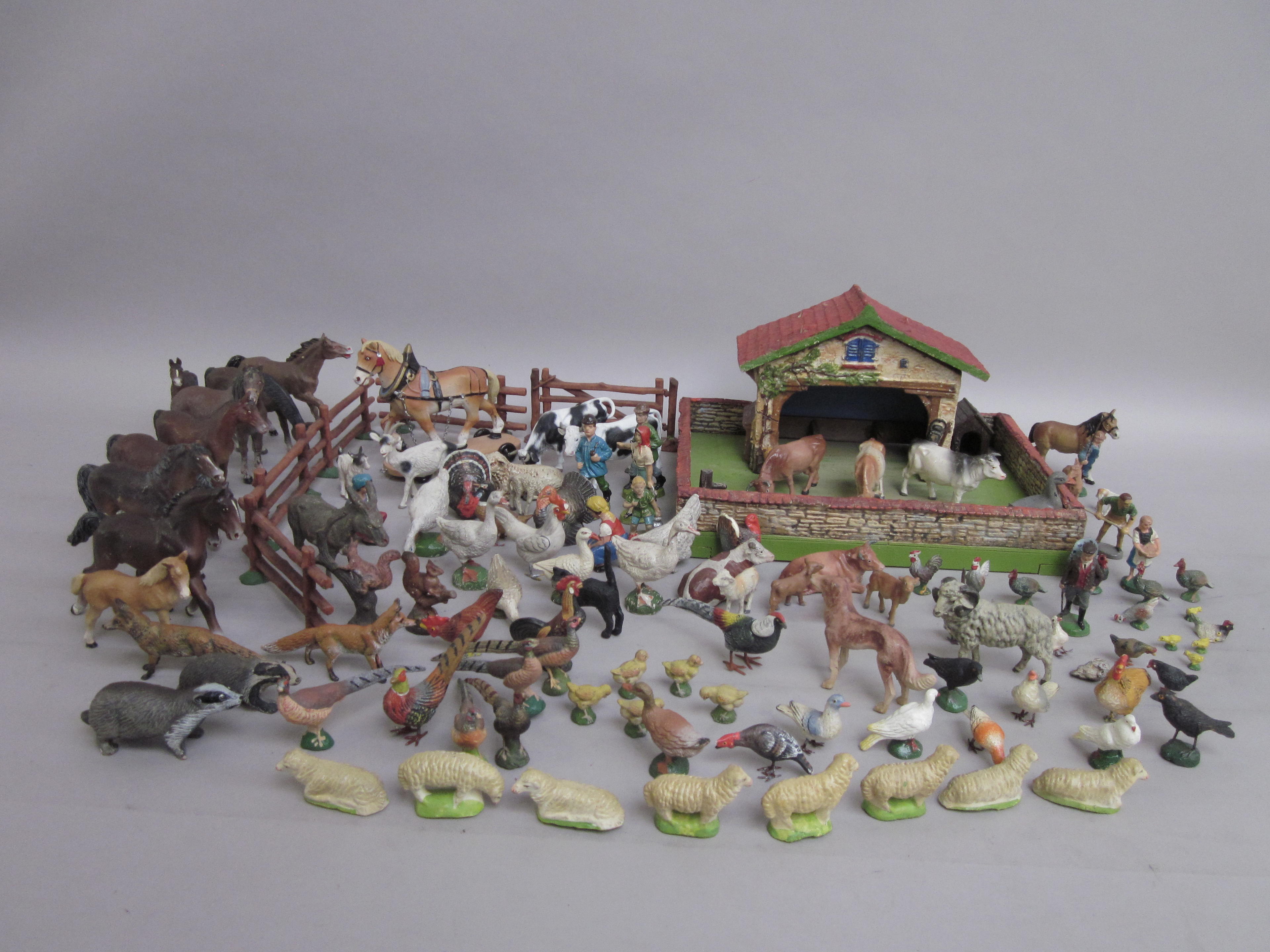 Bonhams : Elastolin and Lineol Farm Animals 121