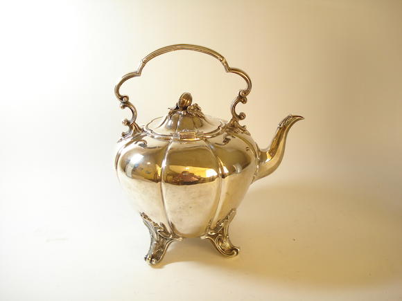 Bonhams : A Victorian melon shaped teapot By Edward, Edw. Jr, John ...