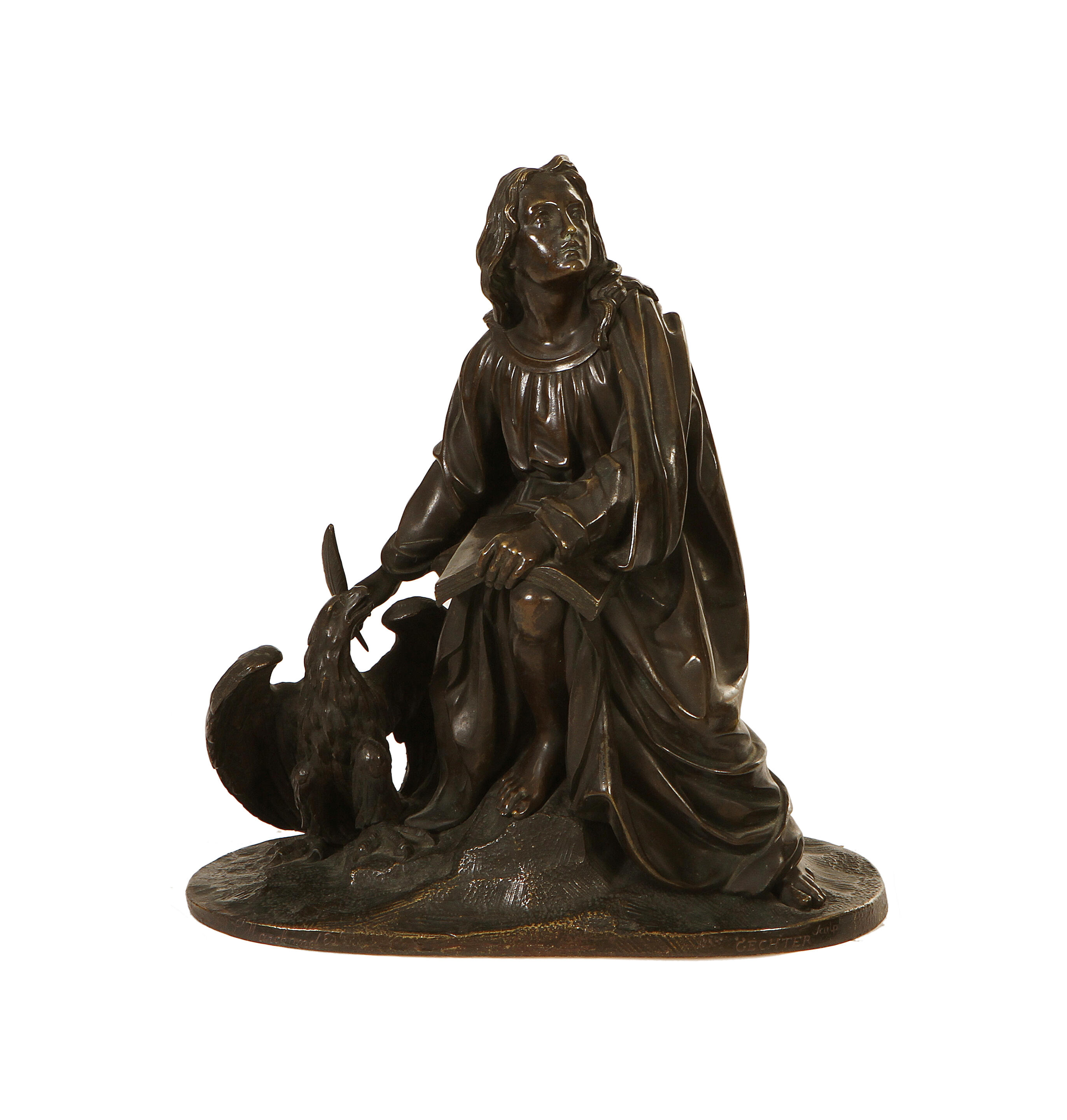 Theodore Gechter, French (17961844) A bronze model of Saint John with