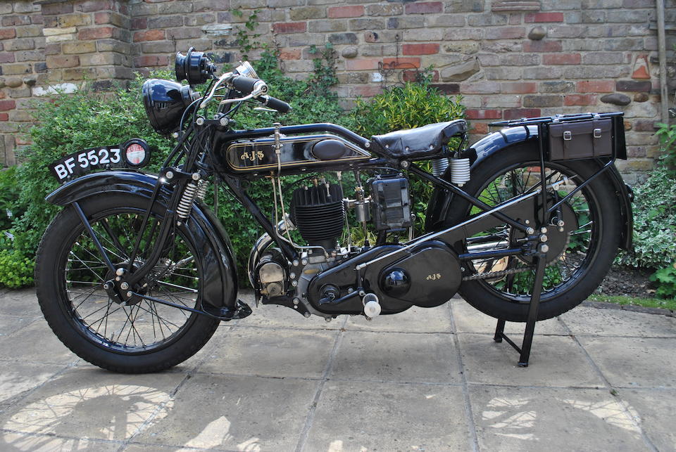 Bonhams : 1928 AJS 498cc Model K9 De Luxe Frame no. 9/99825 Engine no ...