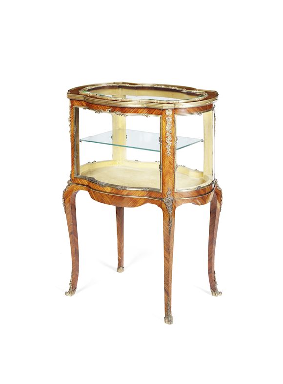 Bonhams : A late 19th century kingwood and gilt brass mounted cabinet