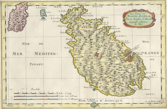 Bonhams : MALTA SANSON (NICOLAS) Les isles de Malte, Goze, &c.