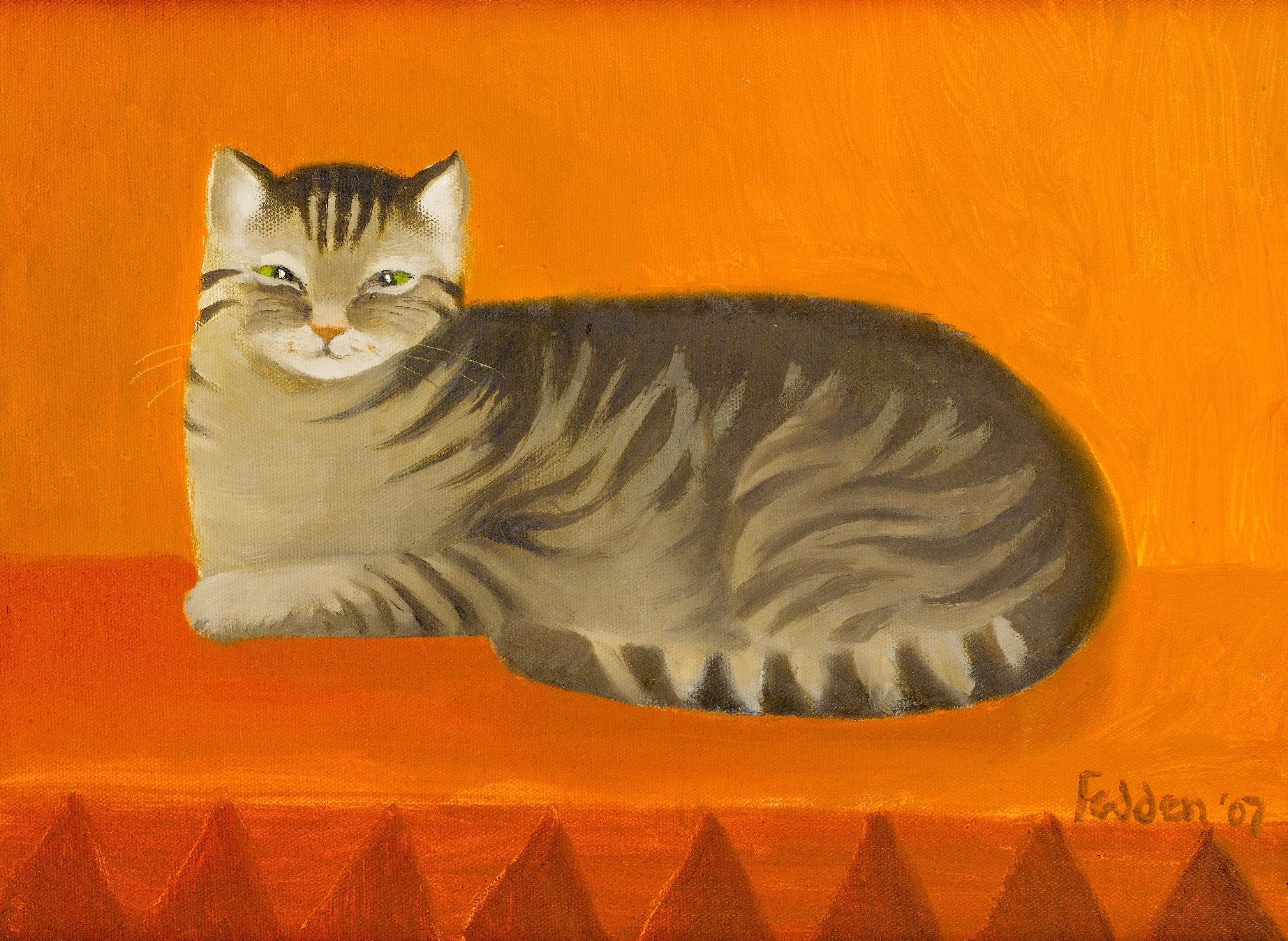 Кот нарисованный Захаровым