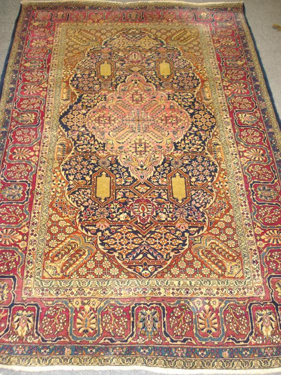 Bonhams A Kashan Rug Central Persia 204cm X 137cm