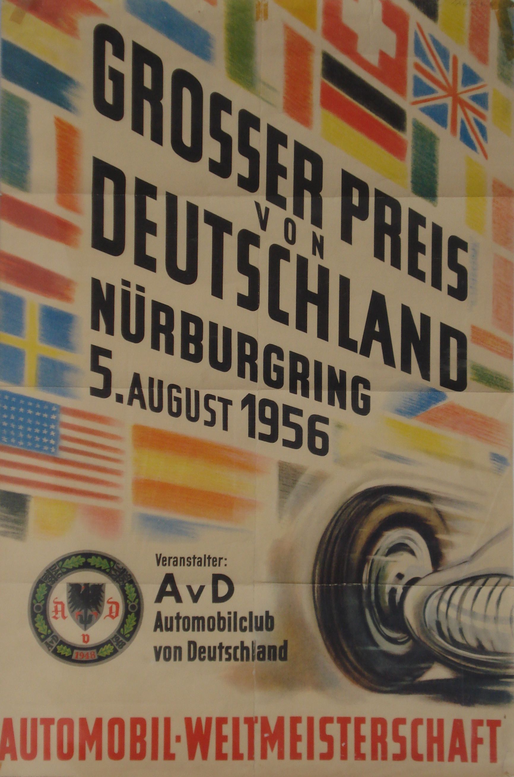 Bonhams Cars A Grosser Preis von Deutschland poster, 1956,