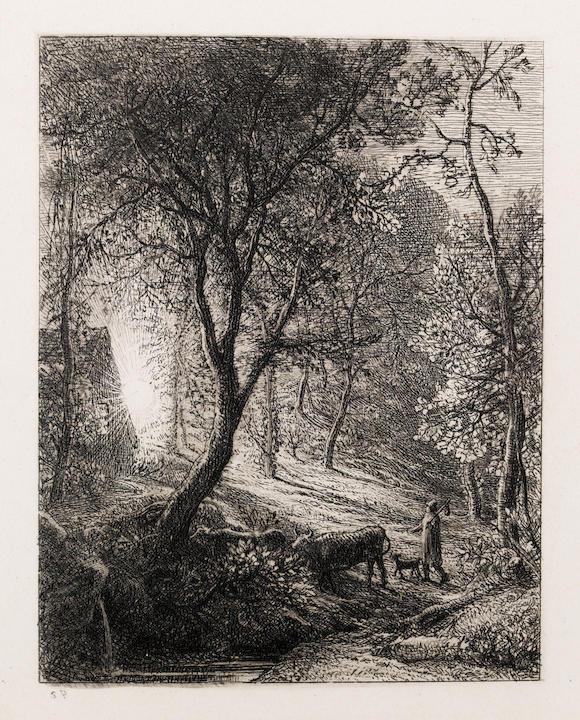 Bonhams : Samuel Palmer (British, 1805-1881) Herdsman's Cottage ...