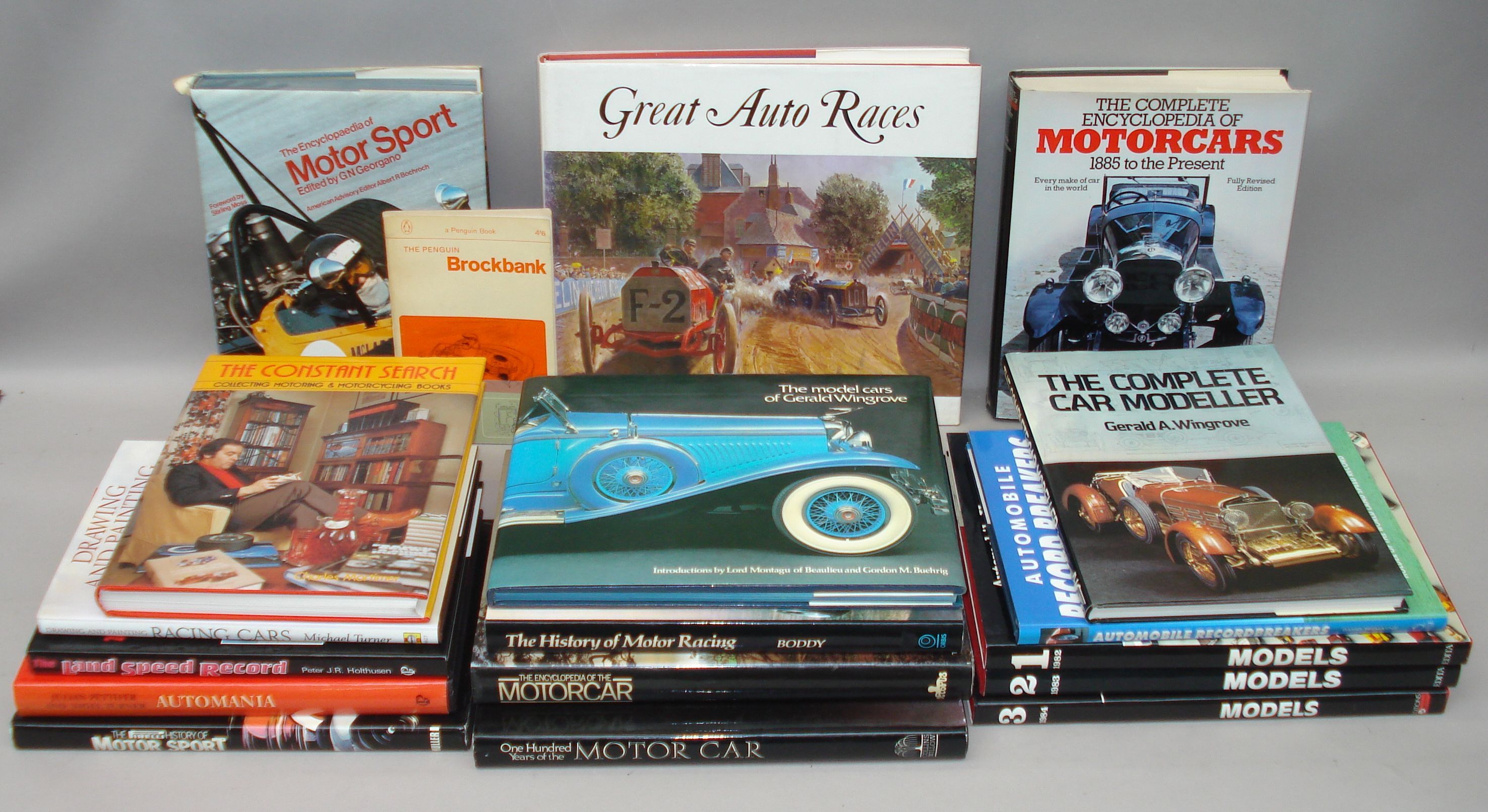 Bonhams Cars Assorted automobilia and motoring reference books,