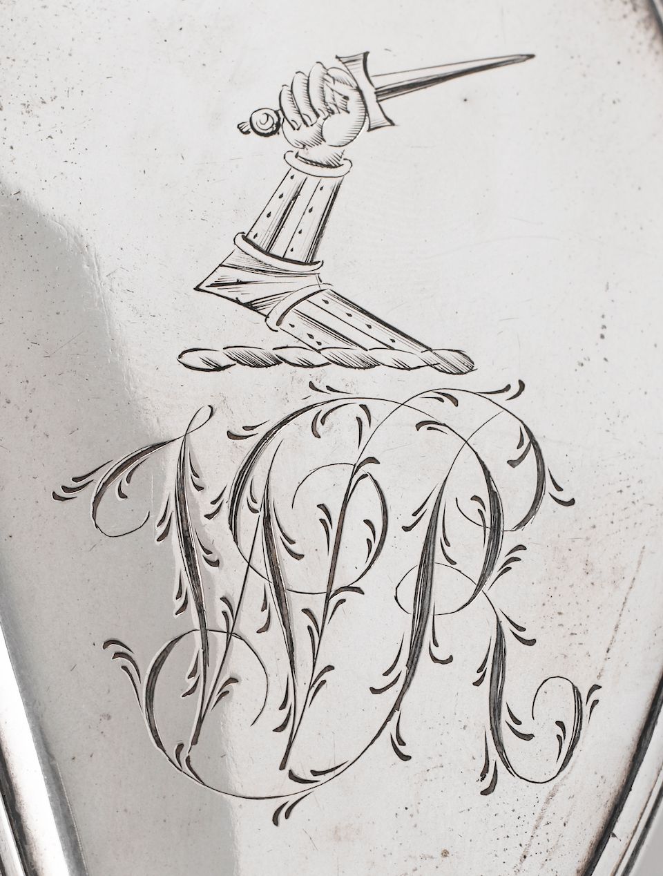 An 18th century Irish Provincial silver-mounted cowrie shell snuff box, maker's mark only, probably Stephen Mackrill, circa 1760-80,