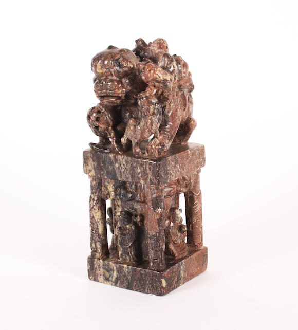 Bonhams A Chinese soapstone seal