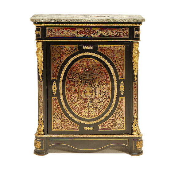 Bonhams : A French early 20th century gilt metal mounted brass and ...