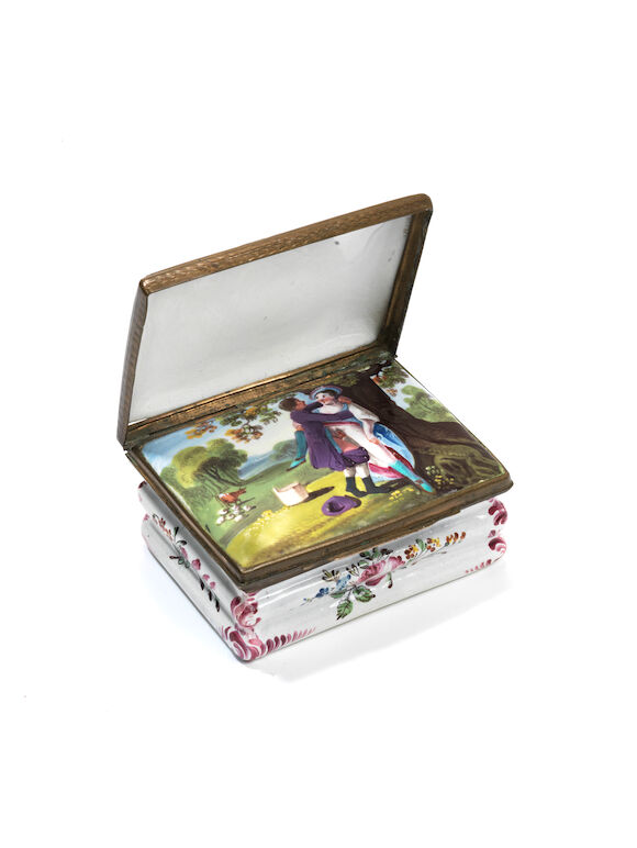 Pink Snuff Box Bonhams : A South Staffordshire enamel erotic double-lidded snuff box ...
