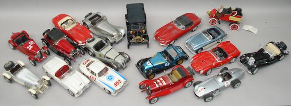 Bonhams : A collection of seventeen metal model cars,