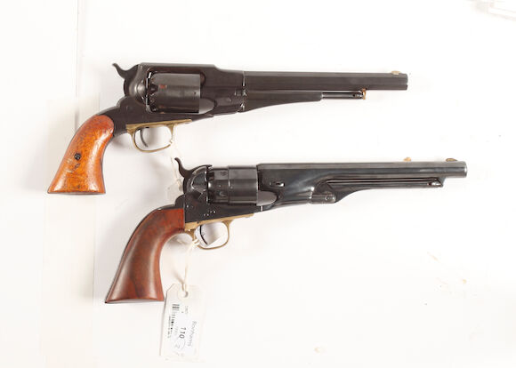 Bonhams : Two Refinished Six-Shot Percussion Revolvers